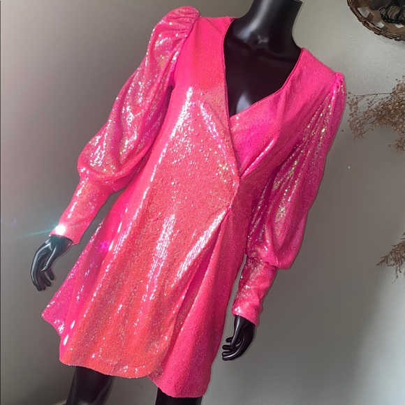 Gianni Bini Dresses & Skirts - Gianni Bini Pink Sequin Fun Birthday Party Dress NWoTs